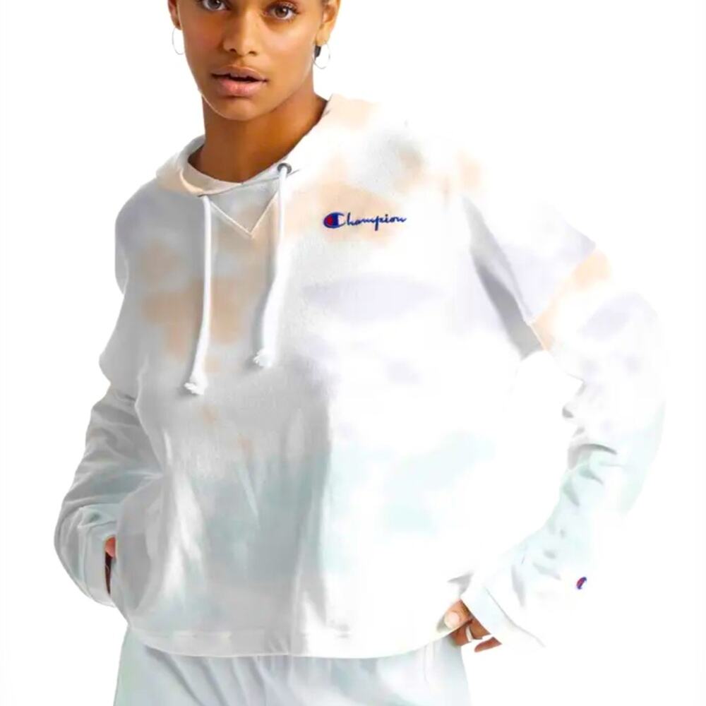 0342 NEW Champion Tie Dye Hooded Sweatshirt